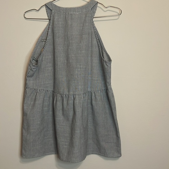 Savanna Jane Striped Halter Top with Floral Embroidery - Picture 5 of 5